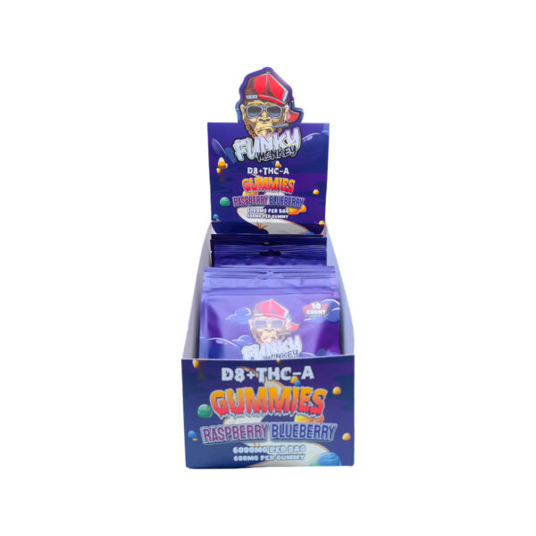 Funky Monkey - Mushroom Gummies respberry-blueberry